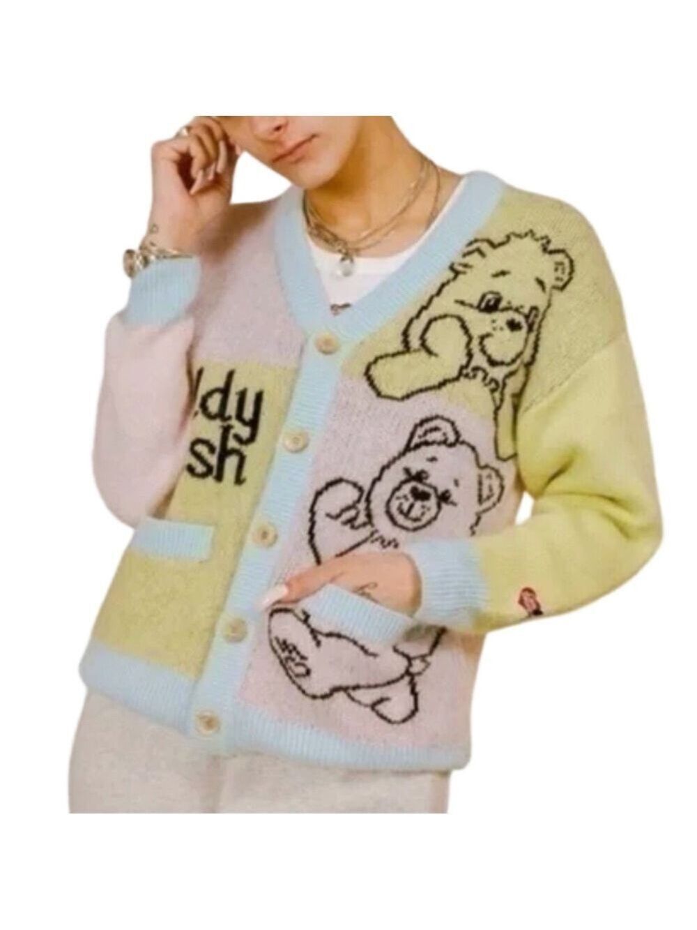 Teddy Fresh X Care Bear Angora blend Sweater